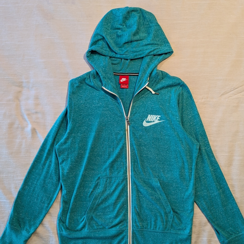 Nike Turquoise Full-Zip Hoodie